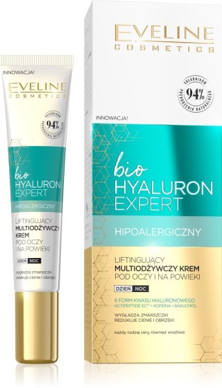 EVELINE Bio Hyaluron Expert Liftingujący Multiodżywczy Krem pod oczy i na powieki 15 ml