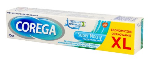 GSK Corega Krem do mocowania protez zębowych - Super Mocny delikatnie miętowy 70g