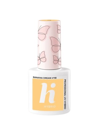HI HYBRID Lakier hybrydowy Butterfly #118 Banana Dream 5 ml