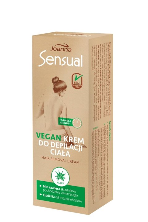 JOANNA Sensual Krem do depilacji ciała - Vegan Aloes 100 g