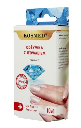 Kosmed Odżywka do paznokci z jedwabiem i witaminą E 10w1 9ml