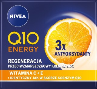 NIVEA Q10 Energy Przeciwzmarszczkowy krem na noc - Regeneracja 50 ml