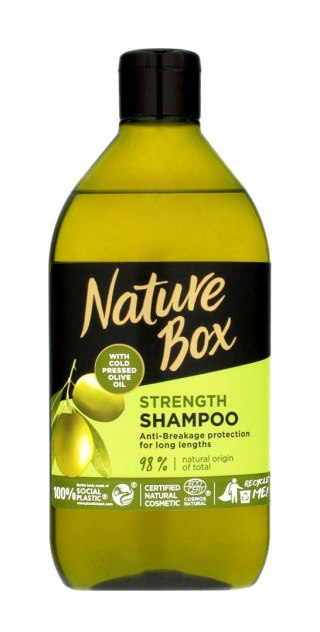 Nature Box Olive Oil Szampon do włosów długich wzmacniający 385ml