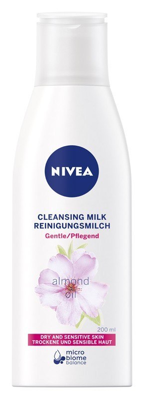 Nivea Łagodne mleczko oczyszczające do twarzy Almond Oil - cera sucha i wrażliwa 200 ml