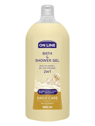 On Line Żel i Płyn do kąpieli 2w1 Daily Care 980ml