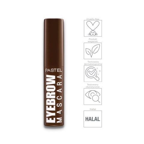 PASTEL Eyebrow Mascara do brwi nr 23 - Dark Brown 4.2ml