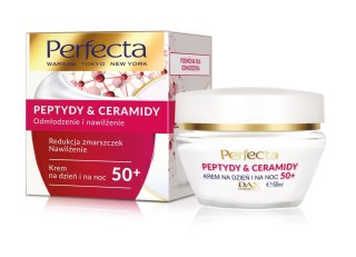 Perfecta Peptydy & Ceramidy 50+ Krem na dzień i noc Redukcja zmarszczek i nawilżenie 50ml