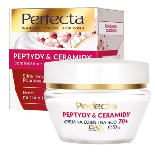 Perfecta Peptydy & Ceramidy 70+ Krem na dzień i noc Silna Redukcja zmarszczek i uelastycznienie 50ml