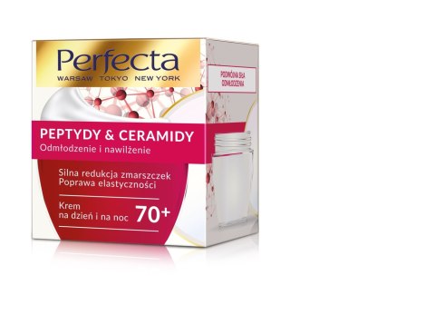 Perfecta Peptydy & Ceramidy 70+ Krem na dzień i noc Silna Redukcja zmarszczek i uelastycznienie 50ml