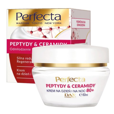 Perfecta Peptydy & Ceramidy 80+ Krem na dzień i noc Silna Redukcja zmarszczek i regeneracja 50ml