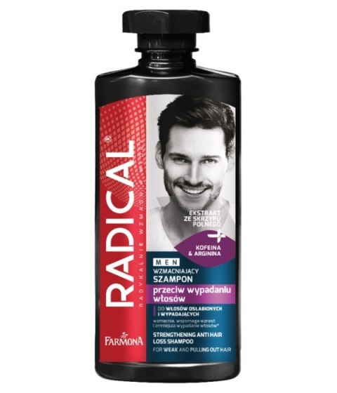 RADICAL Men Szampon wzmacniający przeciw wypadaniu włosów 400 ml RADICAL Men Szampon wzmacniający przeciw wypadaniu włosów 400 ml