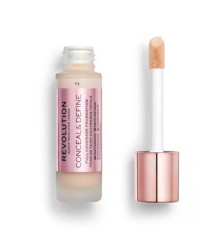 REVOLUTION Conceal & Define Foundation F3 Podkład kryjący 23ml