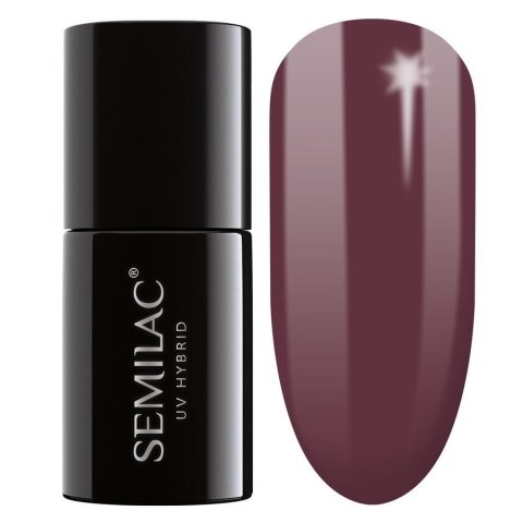 SEMILAC Lakier hybrydowy 030 Dark Chocolate 7 ml SEMILAC Lakier hybrydowy 030 Dark Chocolate 7 ml