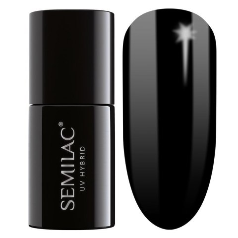 SEMILAC Lakier hybrydowy 031 Black Diamond 7 ml SEMILAC Lakier hybrydowy 031 Black Diamond 7 ml