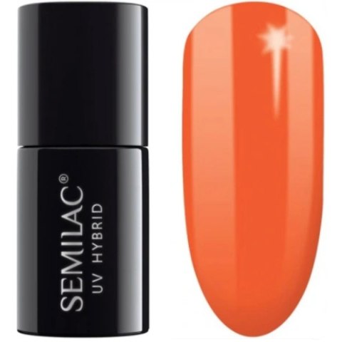SEMILAC Lakier hybrydowy 045 Electric Orange 7 ml SEMILAC Lakier hybrydowy 045 Electric Orange 7 ml