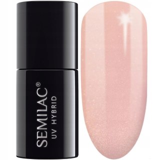 SEMILAC Lakier hybrydowy 054 Pale Peach Glow - TRANSPARENTNY 7 ml