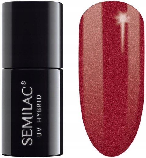 SEMILAC Lakier hybrydowy 070 Pearl Red 7 ml SEMILAC Lakier hybrydowy 070 Pearl Red 7 ml