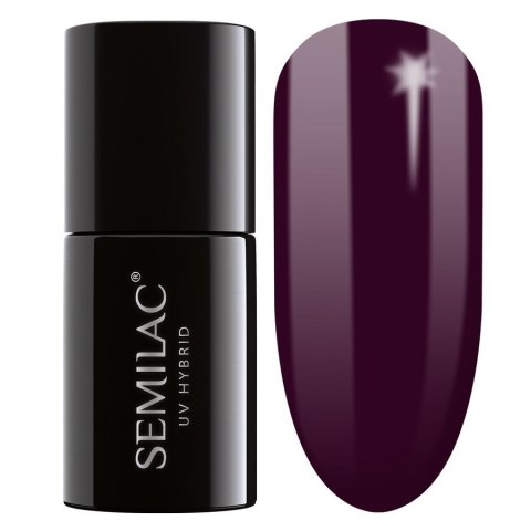 SEMILAC Lakier hybrydowy 099 Dark Purple Wine 7 ml SEMILAC Lakier hybrydowy 099 Dark Purple Wine 7 ml