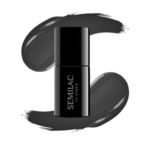 SEMILAC Lakier hybrydowy 108 Metallic Black 7 ml SEMILAC Lakier hybrydowy 108 Metallic Black 7 ml