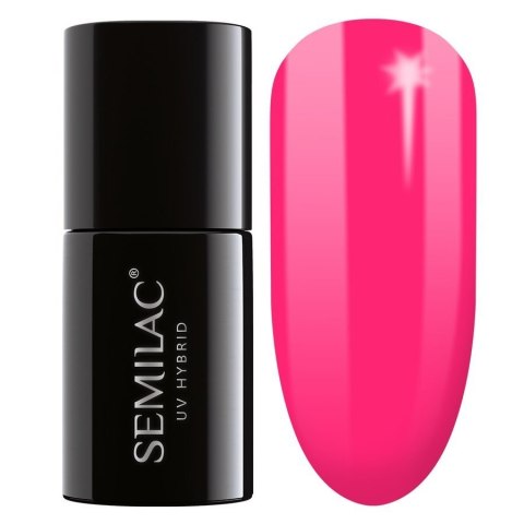 SEMILAC Lakier hybrydowy 517 Neon Pink 7 ml SEMILAC Lakier hybrydowy 517 Neon Pink 7 ml