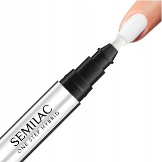 SEMILAC One Step Hybrid Lakier hybrydowy do paznokci Marker S110 The White 3 ml