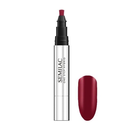 SEMILAC One Step Hybrid Lakier hybrydowy do paznokci Marker S580 Crimson 3 ml SEMILAC One Step Hybrid Lakier hybrydowy do paznokci Marker S580 Crimson 3 ml