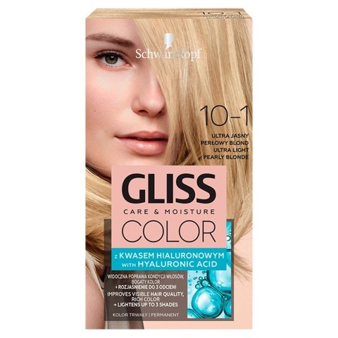 Schwarzkopf Gliss Color Krem koloryzujący nr 10-1 Ultra Jasny Popielaty Blond 1op.