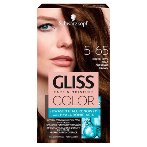 Schwarzkopf Gliss Color Krem koloryzujący nr 5-65 Orzechowy Brąz 1op. Schwarzkopf Gliss Color Krem koloryzujący nr 5-65 Orzechowy Brąz 1op.