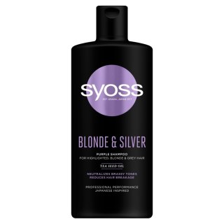 Schwarzkopf Syoss Blonde & Silver Szampon do włosów przeciw żółtym tonom 440ml