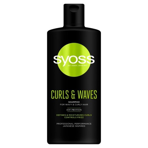 Schwarzkopf Syoss Curls & Waves Szampon do włosów podkreślający loki 440ml