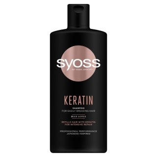 Schwarzkopf Syoss Keratin Szampon wygładzający do włosów łamliwych 440ml