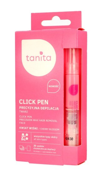 Tanita Click Pen Aplikator z woskiem do precyzyjnej depilacji twarzy Kwiat Wiśni 3.6ml