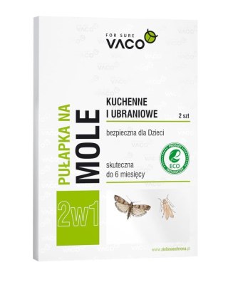 VACO ECO Pułapka na mole kuchenne i ubraniowe 2w1 1op.-2szt