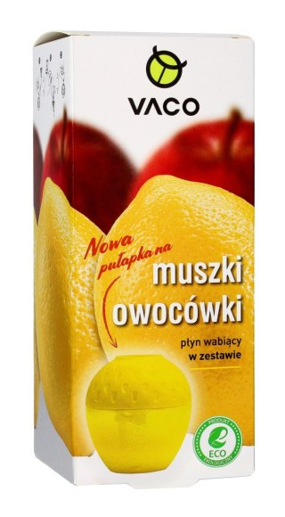 VACO ECO Pułapka na muszki owocówki Jabłuszko + płyn wabiący 1op.