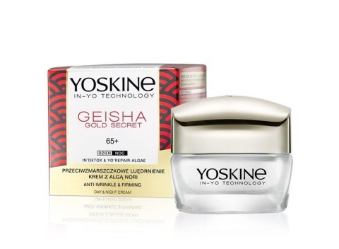 Yoskine Geisha Gold Secret 65+ Krem przeciwzmarszczkowe ujędrnienie na dzień i noc 50ml