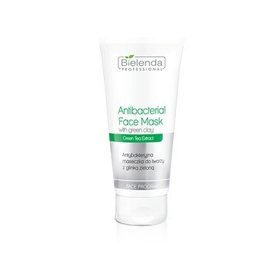 BIELENDA PROFESSIONAL Maseczka do twarzy z glinką zieloną o właściwościach antybakteryjnych 150 g BIELENDA PROFESSIONAL Maseczka do twarzy z glinką zieloną o właściwościach antybakteryjnych 150 g