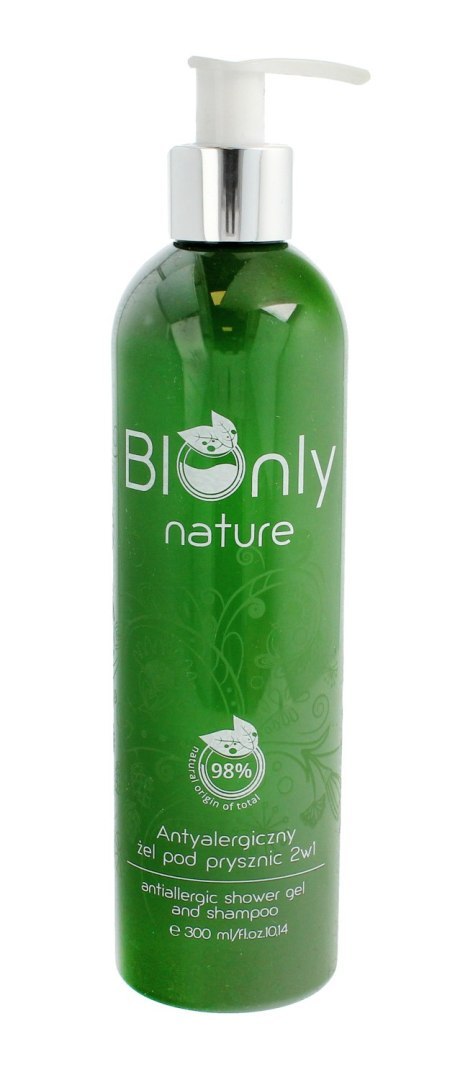 BIOnly Nature Żel pod prysznic 2w1 antyalergiczny 300ml BIOnly Nature Żel pod prysznic 2w1 antyalergiczny 300ml