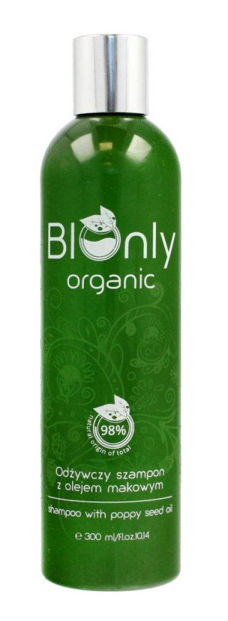 BIOnly Organic Szampon do włosów odżywczy z olejem makowym 300ml