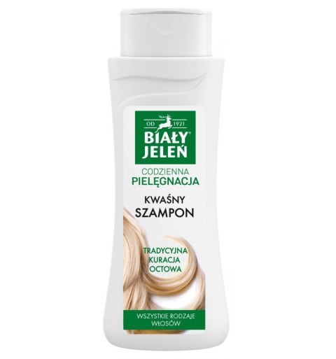 Biały Jeleń Codzienna Pielęgnacja Szampon do włosów kwaśny - każdy rodzaj włosów 300ml Biały Jeleń Codzienna Pielęgnacja Szampon do włosów kwaśny - każdy rodzaj włosów 300ml