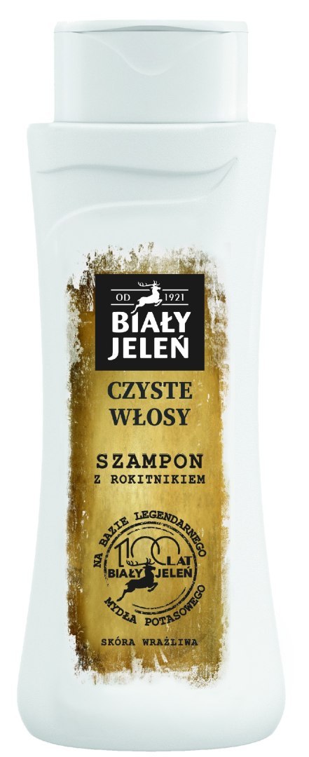 Biały Jeleń Retro Szampon do włosów z rokitnikiem - wrażliwa skóra głowy 300ml Biały Jeleń Retro Szampon do włosów z rokitnikiem - wrażliwa skóra głowy 300ml