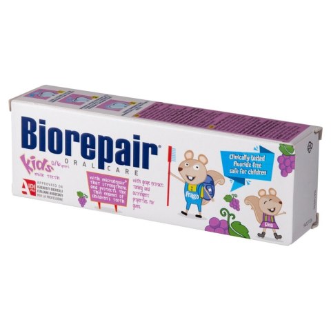 Biorepair Oral Care Kids Pasta do zębów dla dzieci (0-6 lat) - Winogrona 50ml Biorepair Oral Care Kids Pasta do zębów dla dzieci (0-6 lat) - Winogrona 50ml