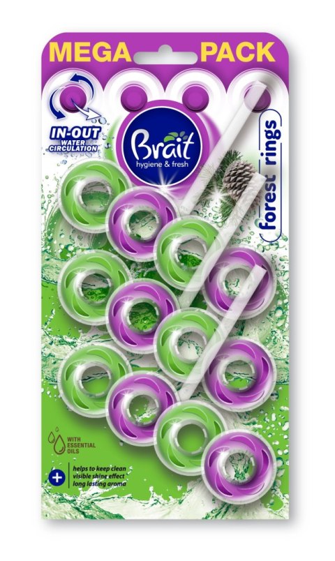 Brait Hygiene & Fresh Kostka toaletowa 2-fazowa do WC Forest Rings 1op.-3szt