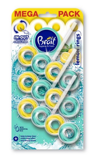 Brait Hygiene & Fresh Kostka toaletowa 2-fazowa do WC Lemon Rings 1op.-3szt