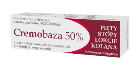 CREMOBAZA 50% Krem z mocznikiem złuszczający do pięt,stóp,łokci i kolan - skóra zrogowaciała 30g CREMOBAZA 50% Krem z mocznikiem złuszczający do pięt,stóp,łokci i kolan - skóra zrogowaciała 30g