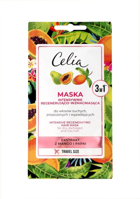 Celia Maska do włosów intensywnie regenerująco - wzmacniająca 3w1 10ml - saszetka Celia Maska do włosów intensywnie regenerująco - wzmacniająca 3w1 10ml - saszetka