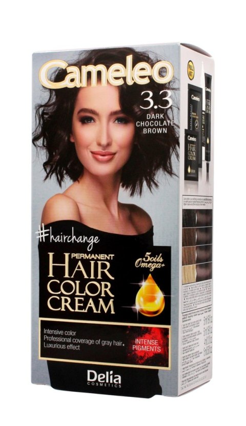 DELIA COSMETICS CAMELEO OMEGA Farba permanentna 3.3 Dark Chocolate DELIA COSMETICS CAMELEO OMEGA Farba permanentna 3.3 Dark Chocolate
