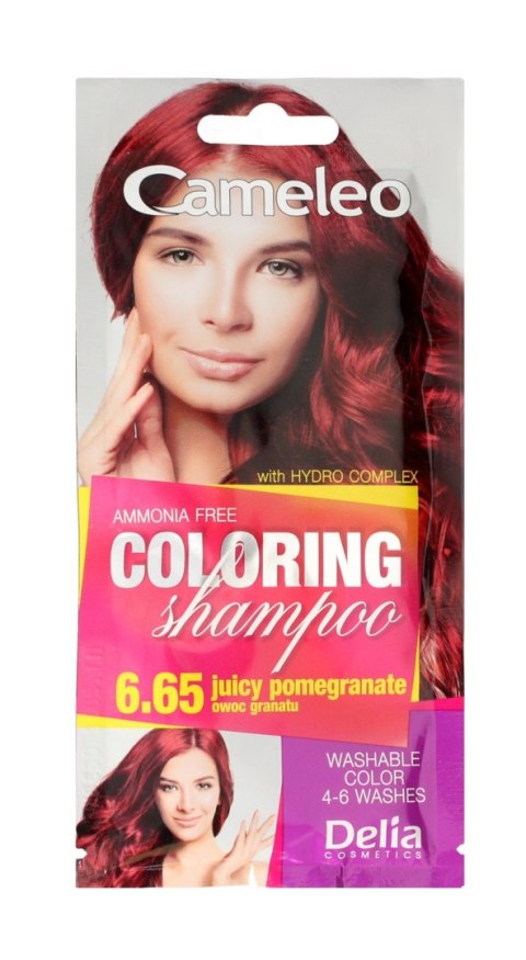 DELIA COSMETICS CAMELEO Szampon koloryzujący nr 6.65 Owoc Granatu 40ml DELIA COSMETICS CAMELEO Szampon koloryzujący nr 6.65 Owoc Granatu 40ml