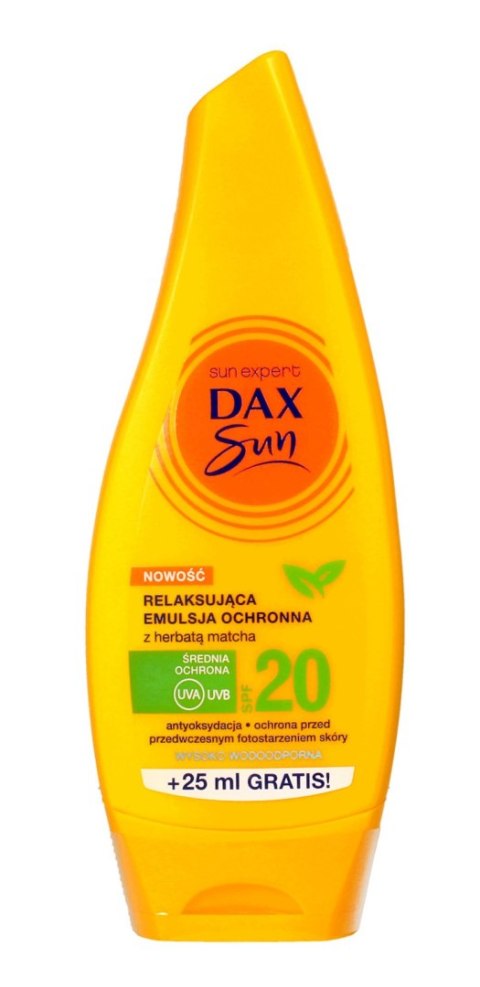 Dax Sun Relaksująca Emulsja ochronna z herbatą matcha SPF 20 175ml