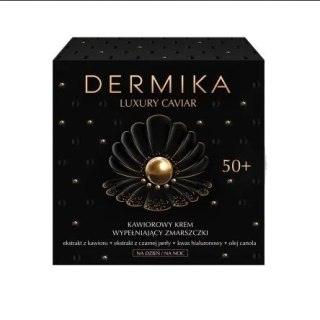 Dermika Luxury Caviar 50+ Kawiorowy Krem wypełniający zmarszczki na dzień i noc 50ml