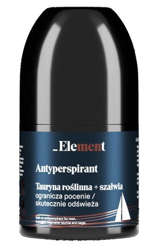 ELEMENT Men Antyperspirant roll-on dla mężczyzn Tauryna roślinna + Szałwią 50 ml